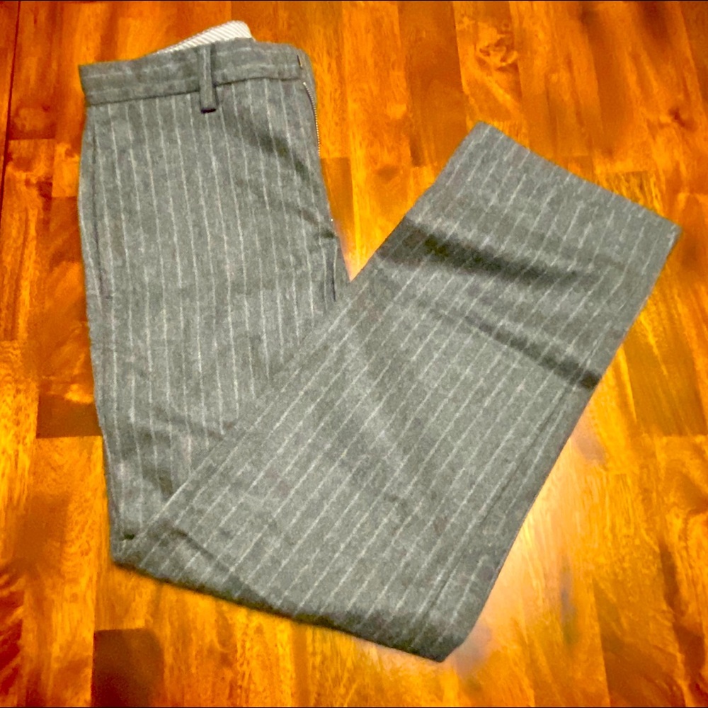 GAP Flat Front Wool Blend Pants Light Grey